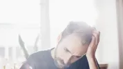 Человек задумался